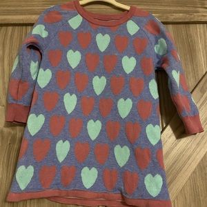 Hatley Pretty Hearts Baby Girl Sweater Dress
